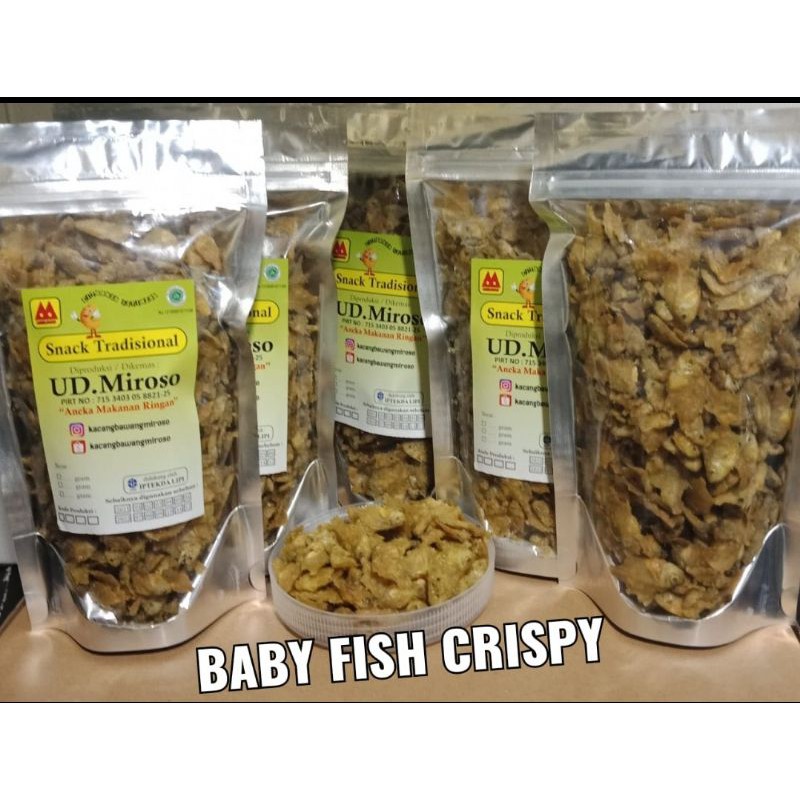 

ikan goreng /baby fish krispy UD.Miroso GK