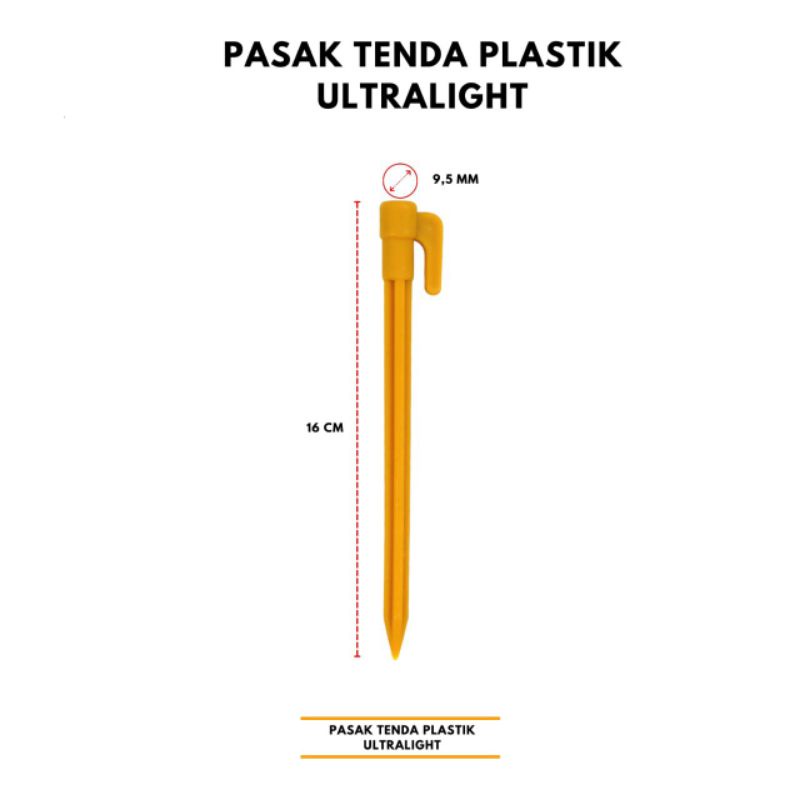 pasak tenda plastik UL ringan termurah