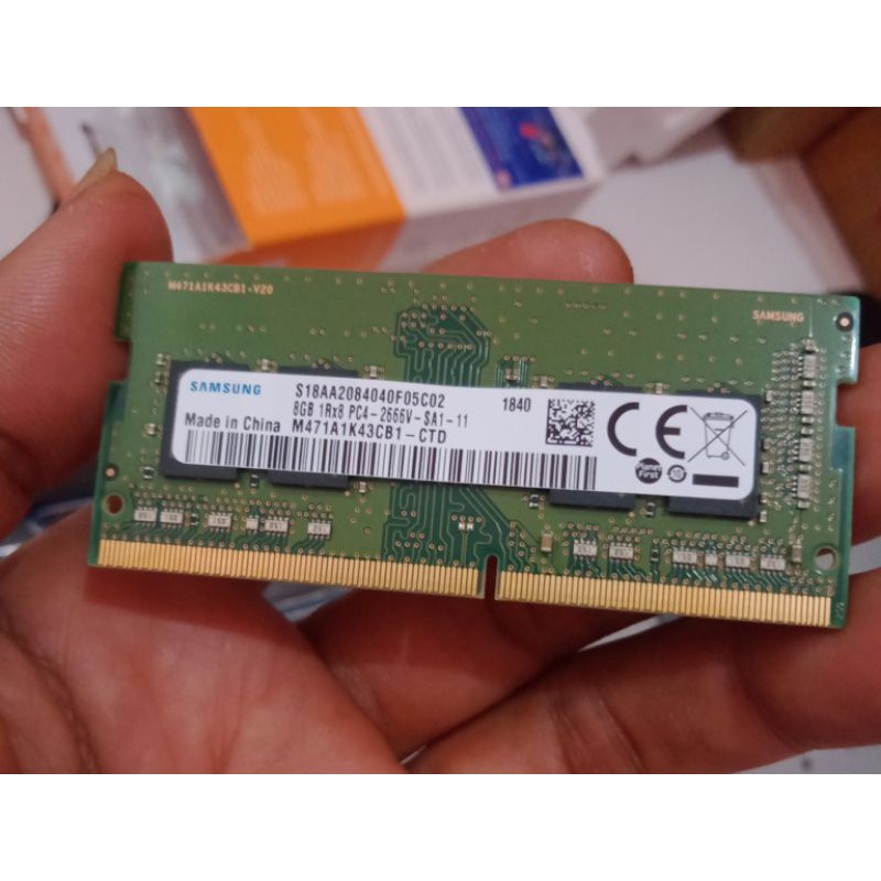 Ram Laptop Second DDR4 SAMSUNG 8GB PC4 2666V 2666MHz