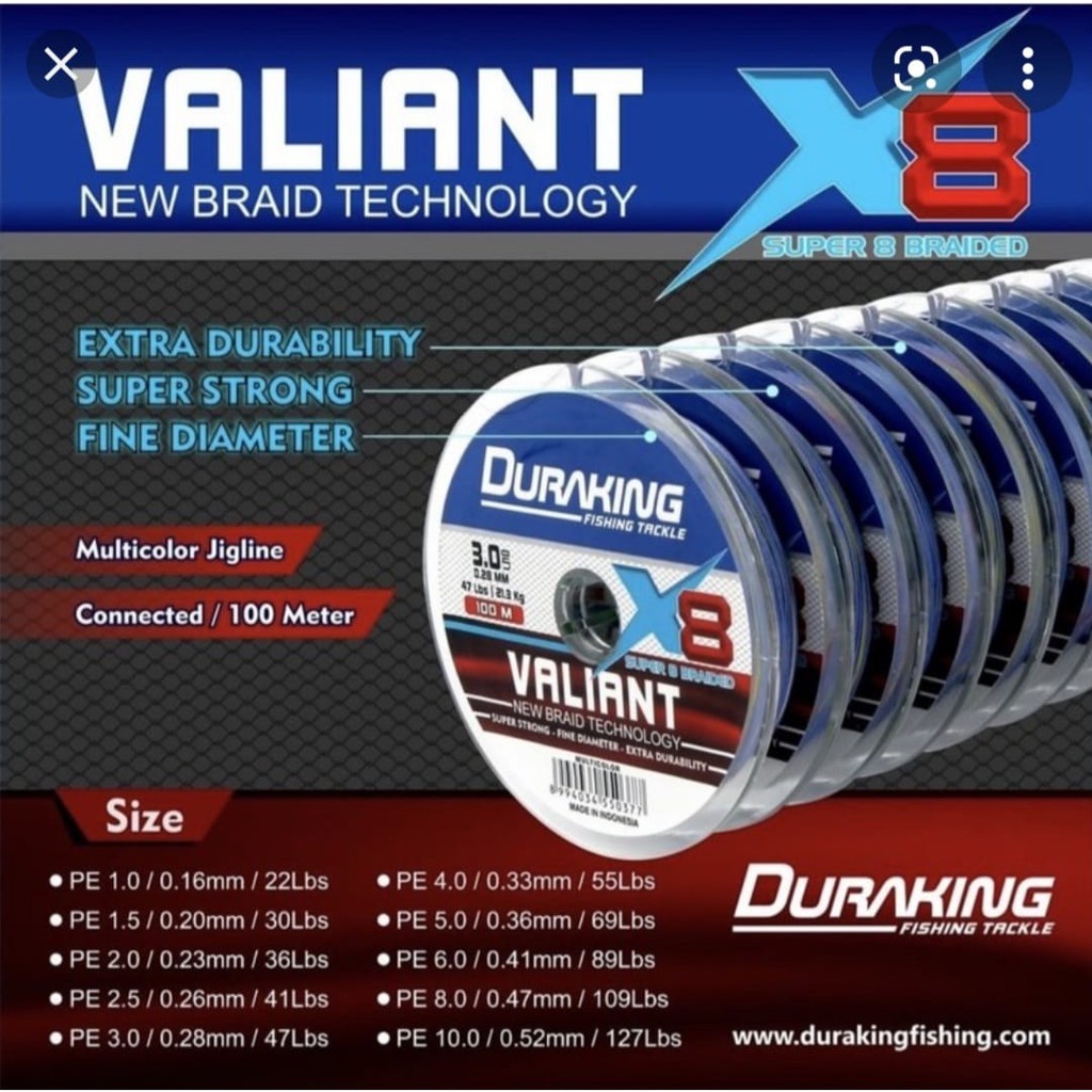 Senar PE Duraking Valiant X8