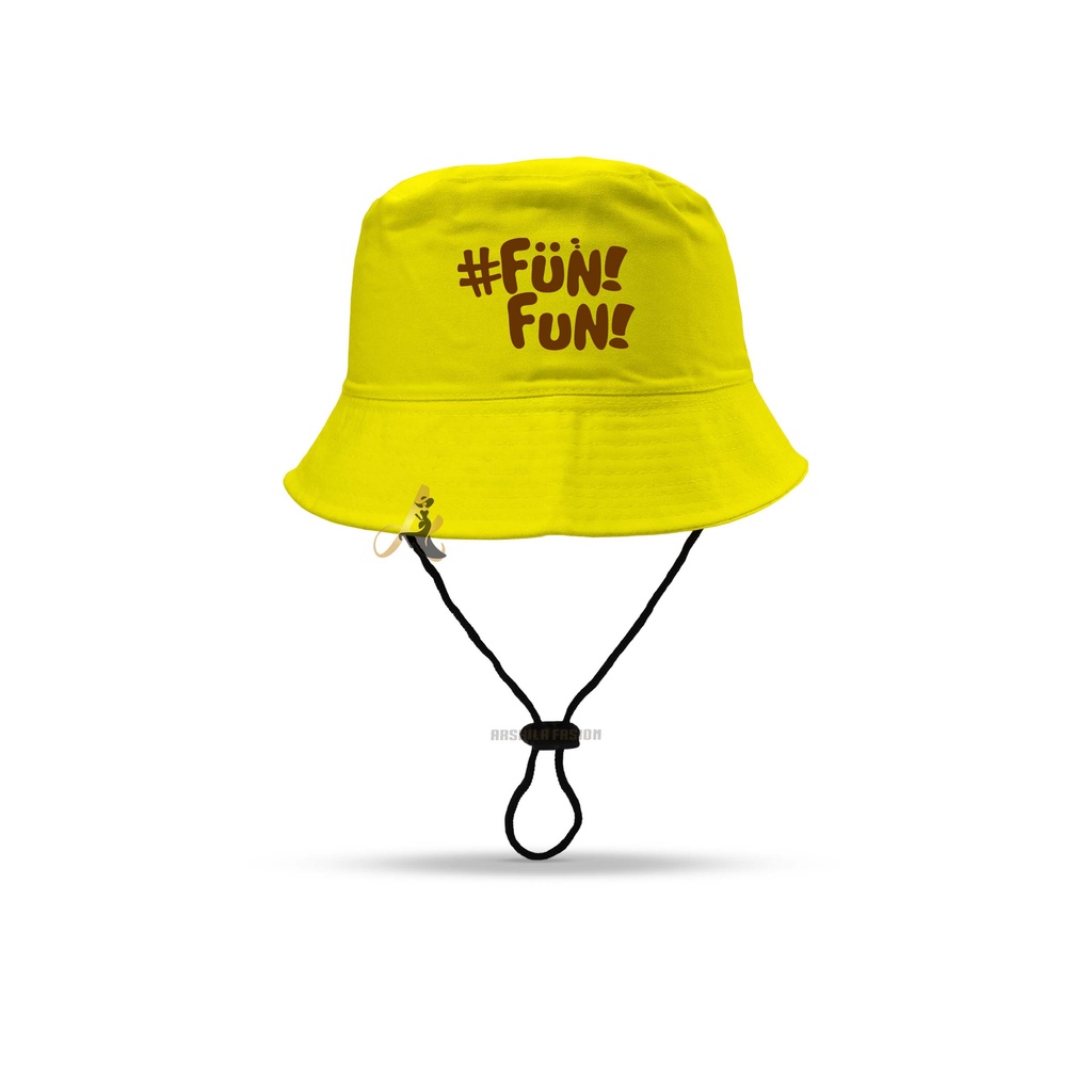 Topi Bucket Anak Laki-laki Perempuan umur 2-8 tahun SABLON FUN FUN