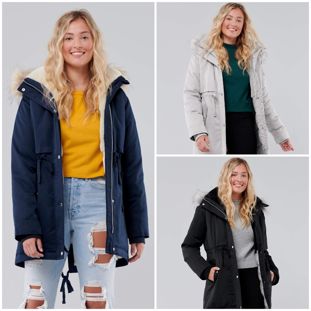 hollister womens parka