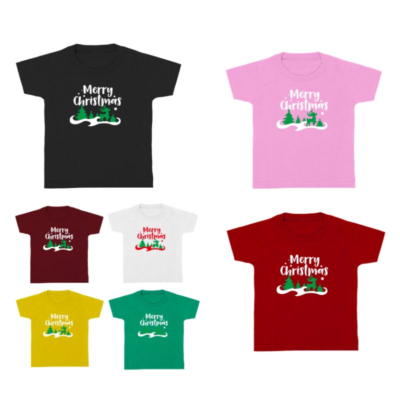 Baju kaos anak 1-12tahun kaos natal keren