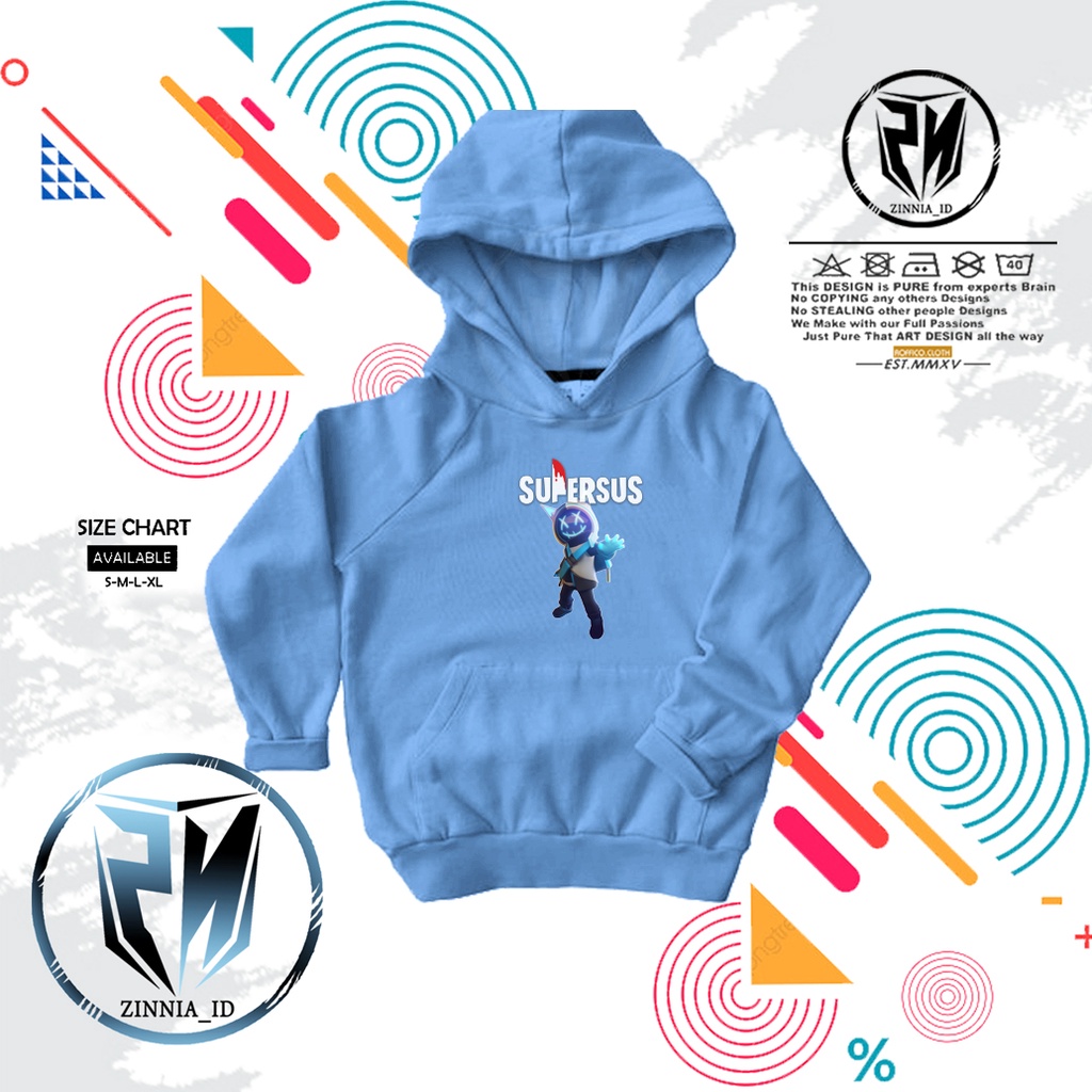 Hoodie Anak Logo Game Super Sus Hacker