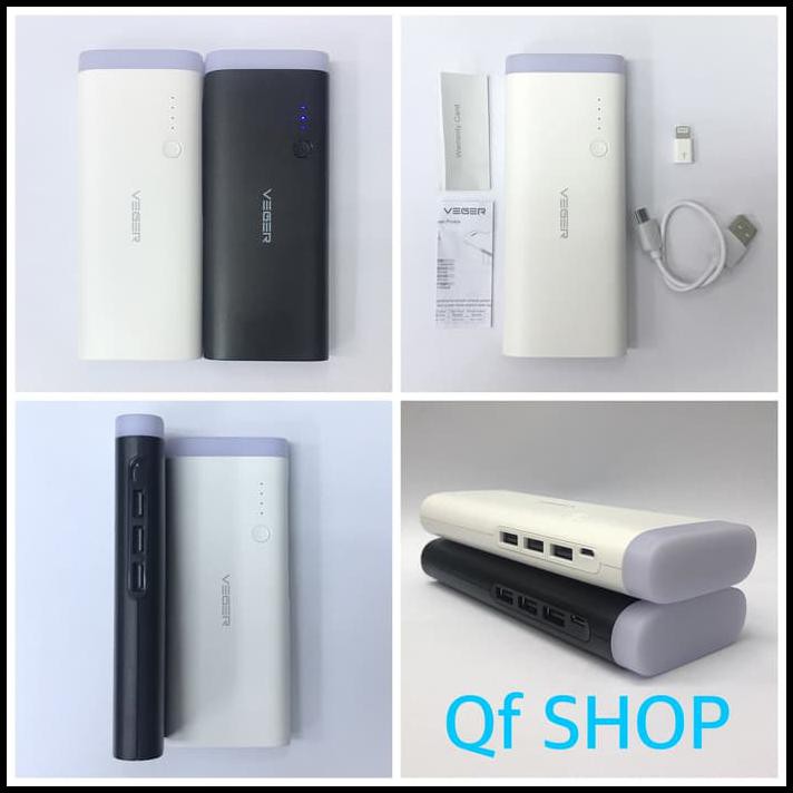 Trendy Powerbank Veger V90 13000Mah Original Garansi 1 Tahun Real Capacity
