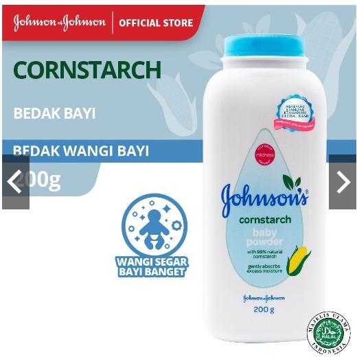 Johnson Baby Powder Cornstarch 200 GR