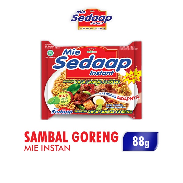 

Ss5g74gfd Sedaap Mie Instan Sambal Goreng 88 Gr Ff04151