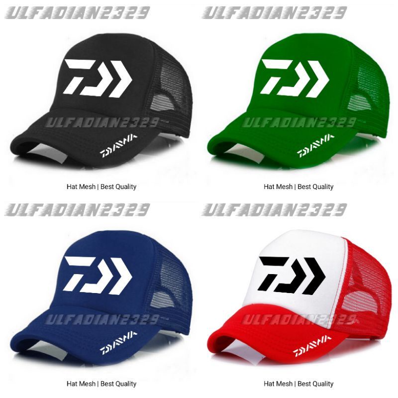 Topi Pria Wanita Anak Daiwa Jring Jaring Trucker Mancing Daiwa High qualityi prmo promo daiwa origin