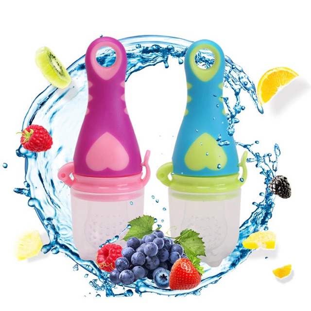 Empeng dot buah bentuk gagang stick fruit feeder pacifier