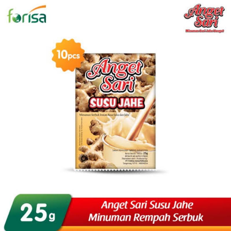 

Anget Sari Susu Jahe Renceng isi 10 Sachet