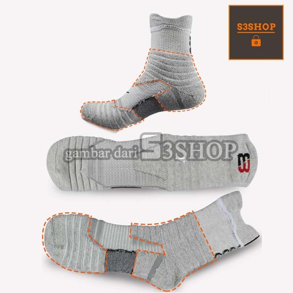 Kaos Kaki Panjang Jumbo Big Olahraga Basket Gym Premium Sports Socks