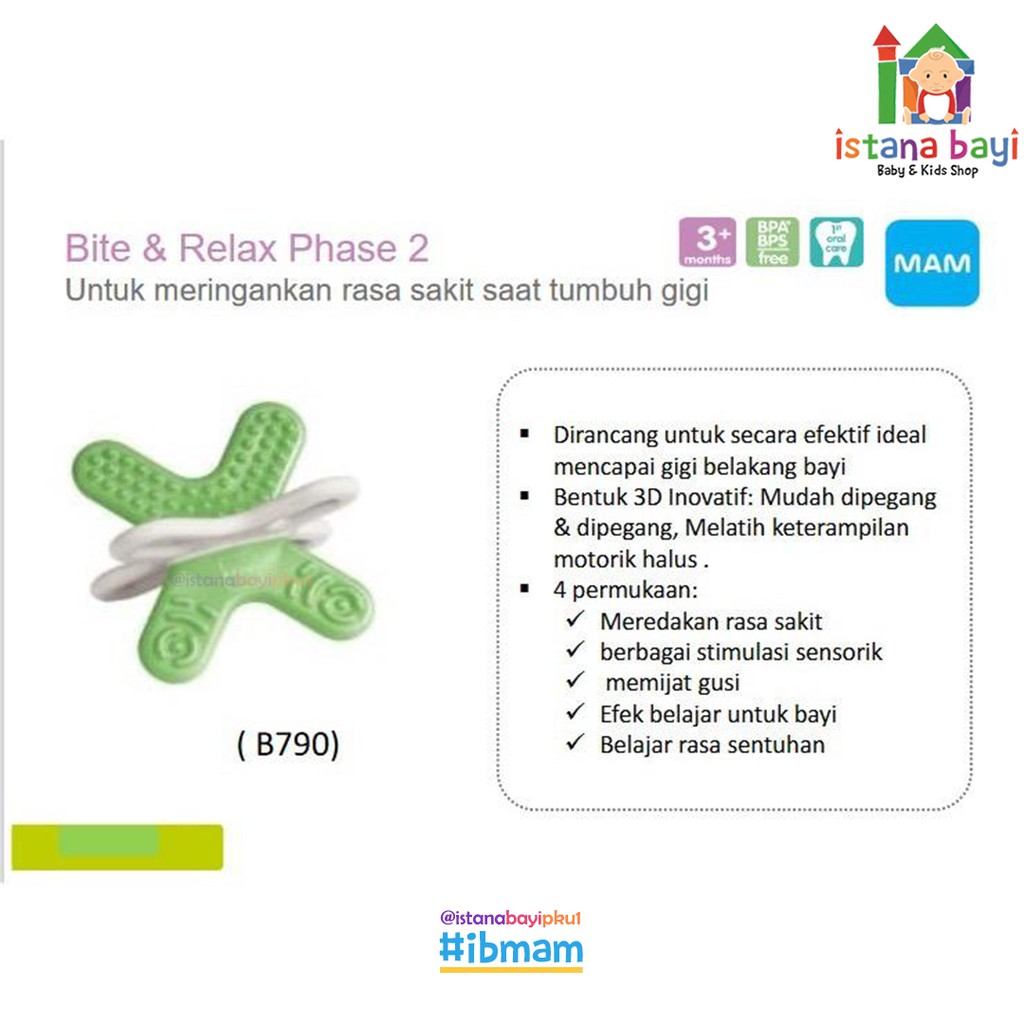 MAM Bite &amp; Relax Mini Teether - Gigitan Bayi