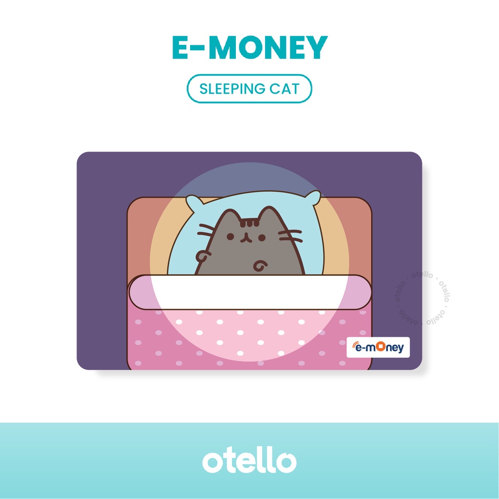 Kartu E-Money Pucheen Cat eMoney Card eToll Mandiri UV Print Kucing Cetak