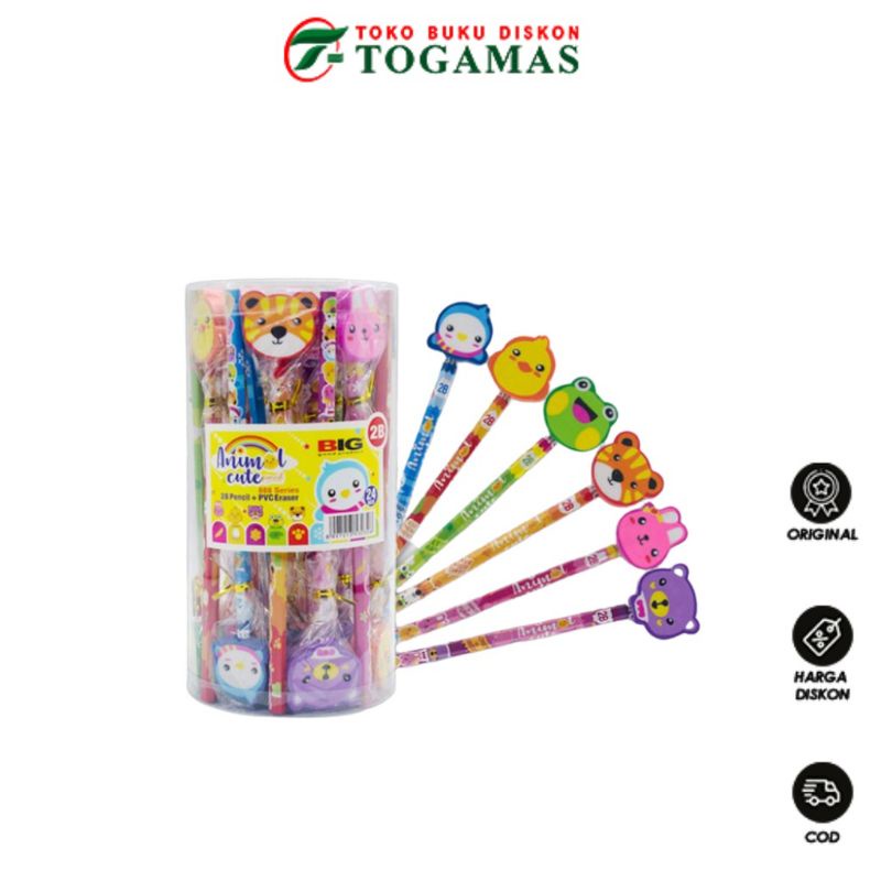 

PENSIL KARAKTER TERMURAH||Pensil tabung big 888 2B + PVC eraser