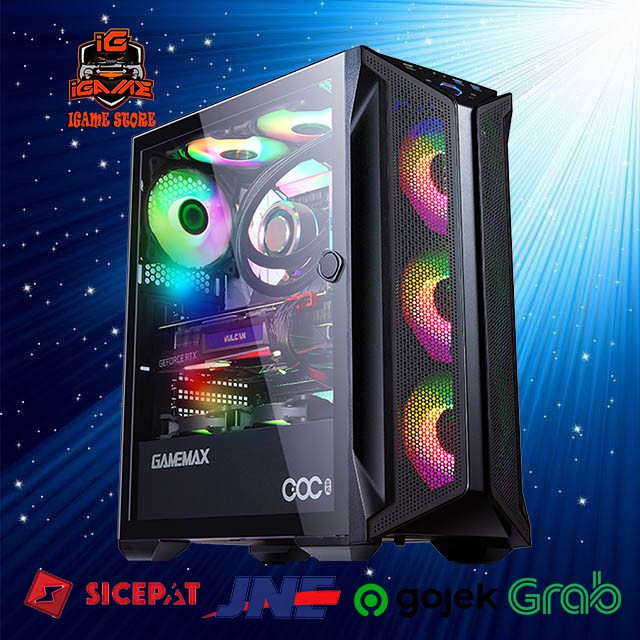 Gamemax Brufen C1 + 4 FAN RGB + Controller MANTUL GAN