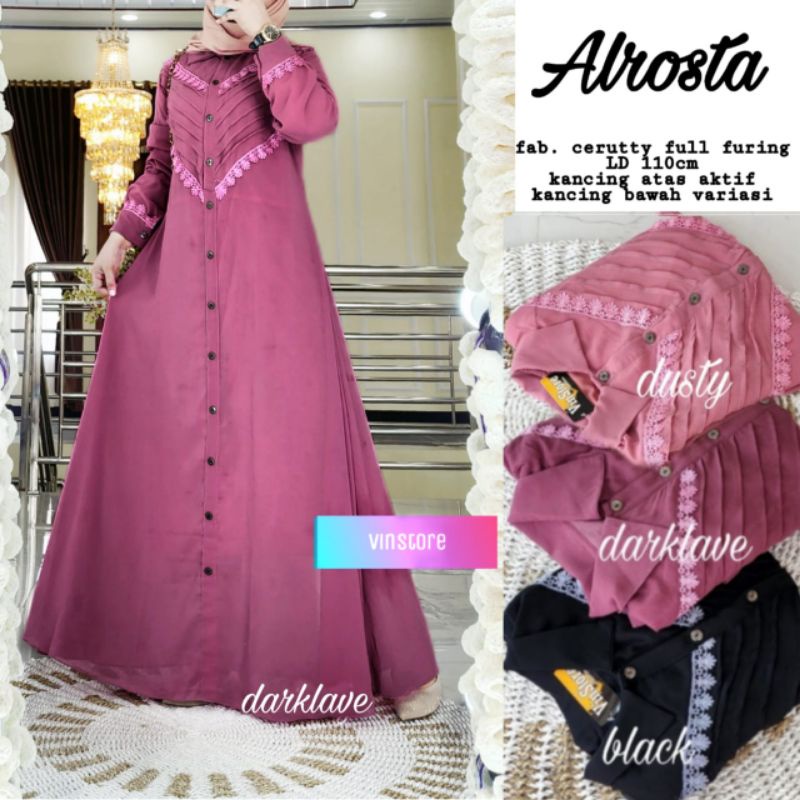 Alrosta Dress Vinstore Ceruty Full Furing Ld 110 cm