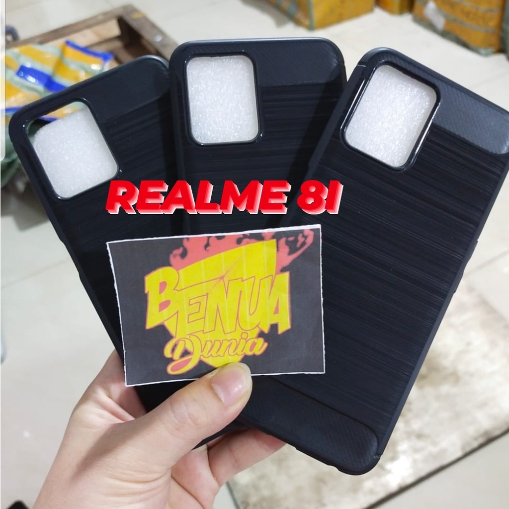 REALME 8I SOFCASE IPAKY KARBON - KARBON FIBER CASE REALME 8I - BD