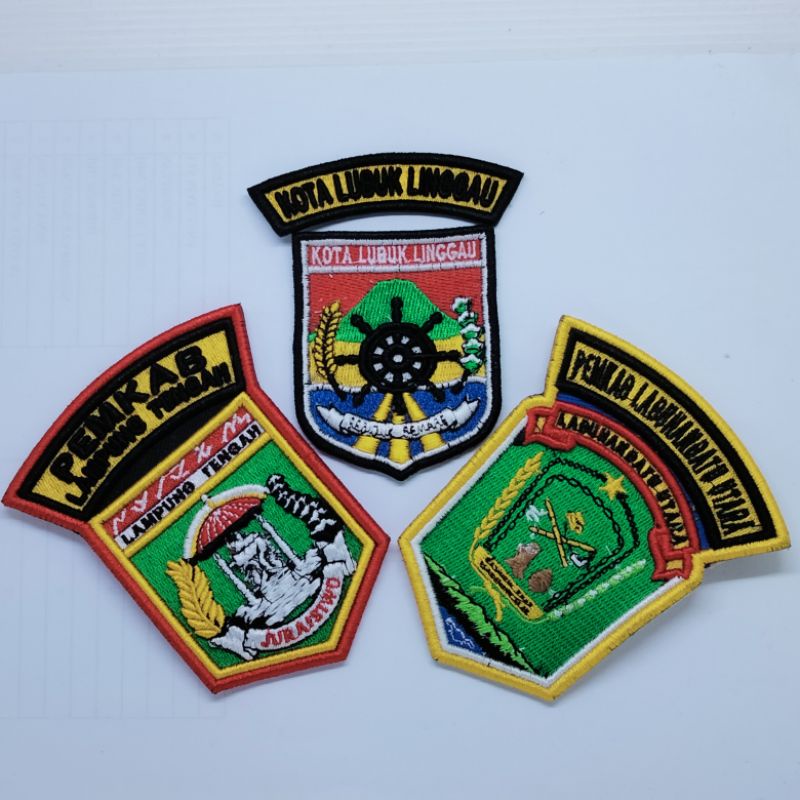 Bordir Logo Daerah Timbul / Bordir Daerah Timbul / Logo Bordir Daerah TImbul / Logo Daerah Timbul / 