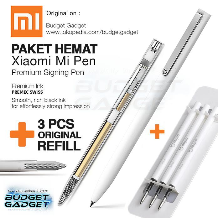

GAA PAKET Xiaomi Mi Pen + REFILL 3PCS Pulpen Bolpen Premium(Original)
