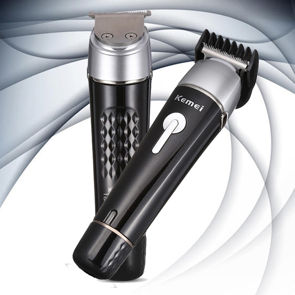 Mesin Cukur Rambut Kemei KM-1015 Grooming Shaver Alat Cukur Kumis Jenggot Cas