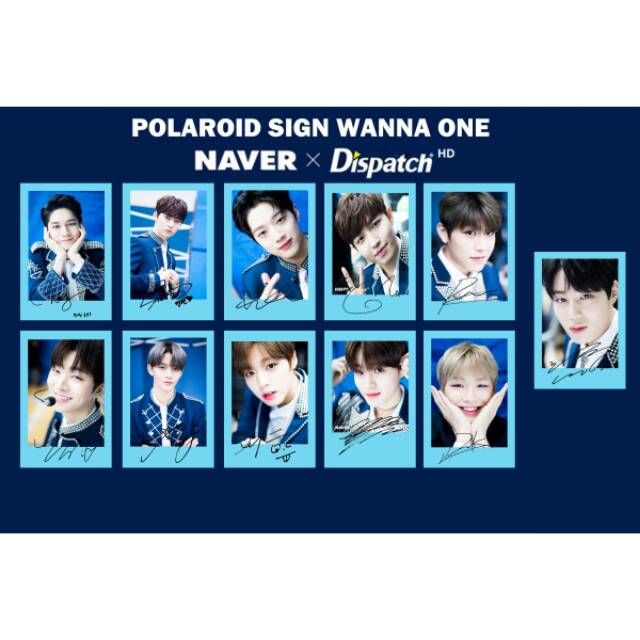 [READY STOCK] POLAROID SIGN WANNA ONE X DISPATCH