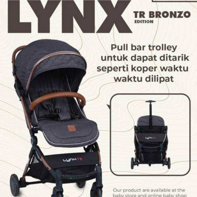 Stroller Koper Kereta Dorong Bayi Babyelle B/S S-919 Lynx TR &amp; Bronzo Edition