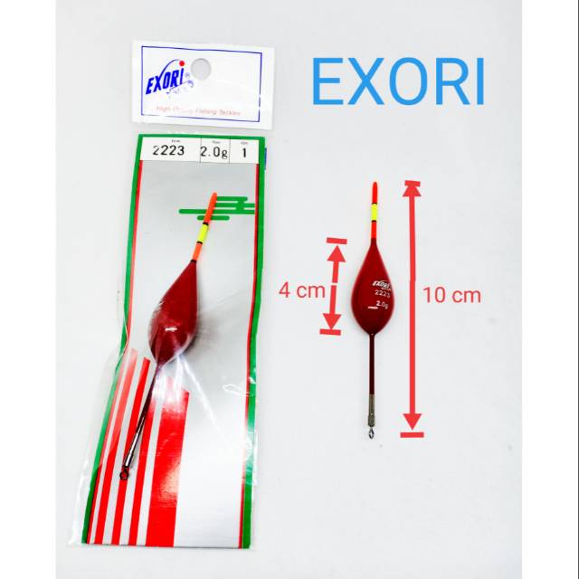Pelampung Kumbul Pancing EXORI 2223 Size 2.0g Plampung Kambangan Kumumbul Mancing
