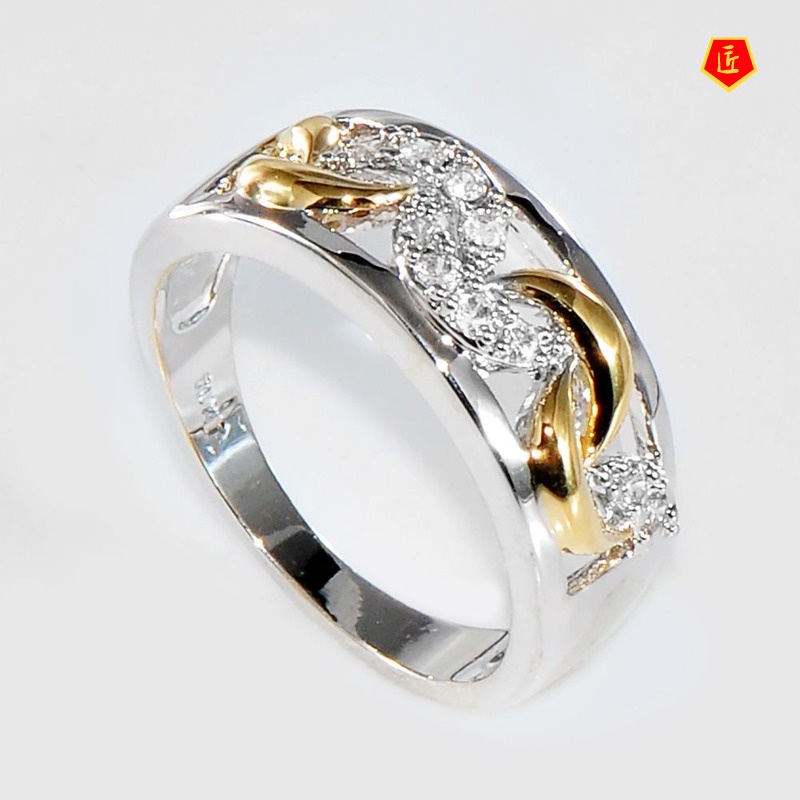 [Ready Stock]Fashion Classic Retro Silver Color Separation Ring