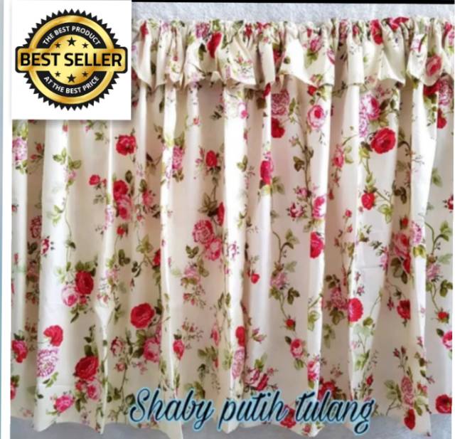 Gorden kolong dapur uk 100 x 75 cm free tali SEMUA MOTIF READY STOK BAHAN KATUN PREMIUM TEBAL