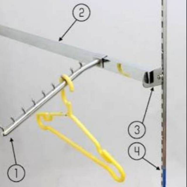Bracket pipa kotak h 5 (per pcs)