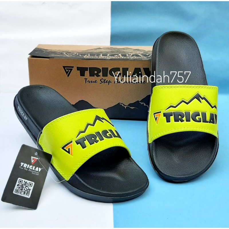 Sandal Triglav Original - Sandal Slip Slop Triglav - Sandal Outdoor Pria - Sandal Slip On Pria