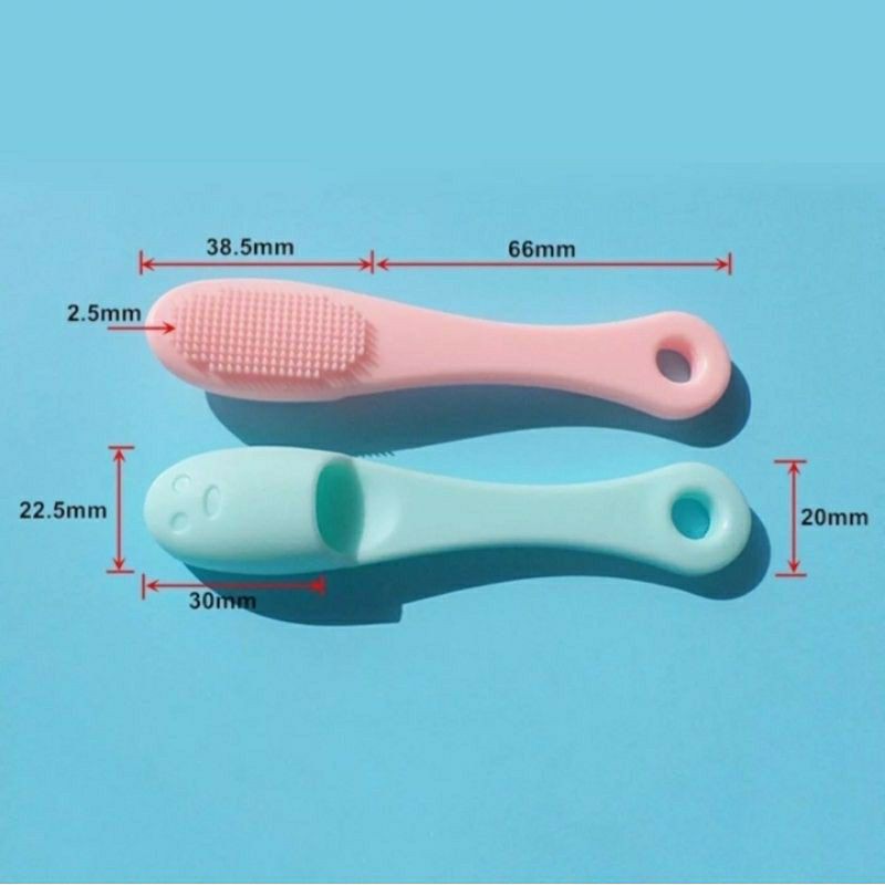 Sikat Silicon Pembersih Komedo Blackhead finger brush