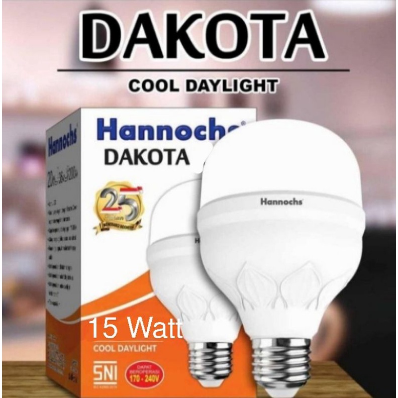 Lampu LED 15 Watt Hannochs Dakota 1400 Lumens Bergaransi