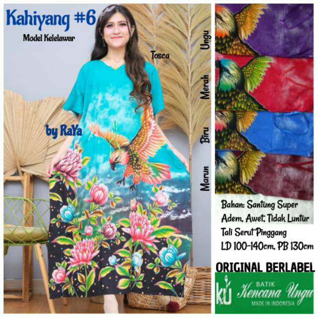 DASTER ORIGINAL KENCANA UNGU SOLO LONGDRESS ADEM NYAMAN HOMEY KAHIYANG