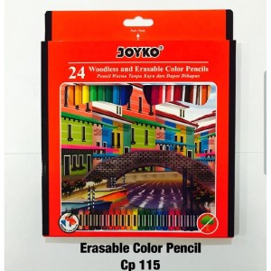 Joyko Pensil Warna 24 Color CP-115 | Joyko Pensil Warna Bisa Dihapus
