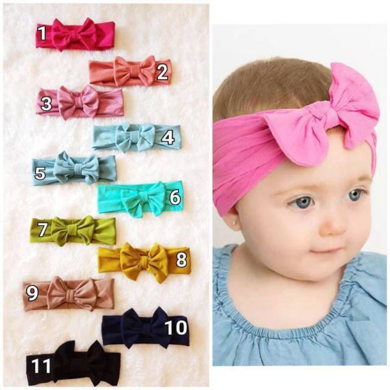 DK Bandana NEWBORN / Top Knot / Headband / Bandana Anak Perempuan - Grup 2