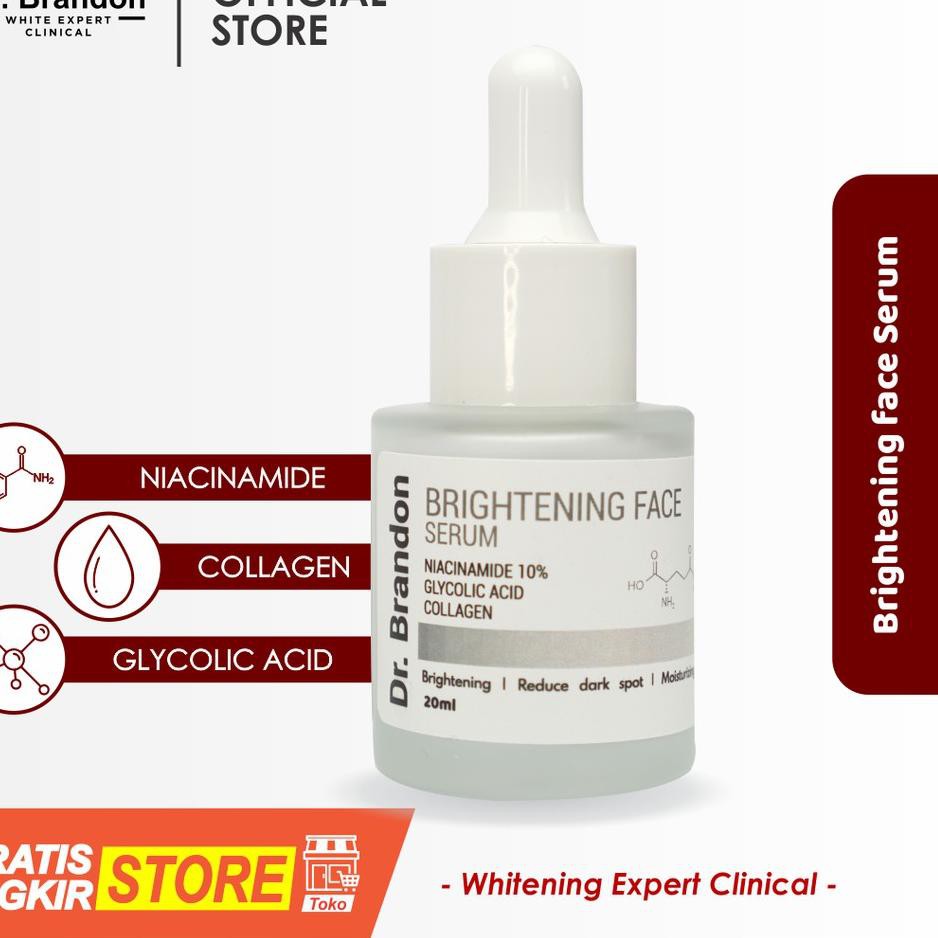 Jual Terbaik Dr Brandon Brightening Face Serum Niacinamide 10 Indonesia Shopee Indonesia