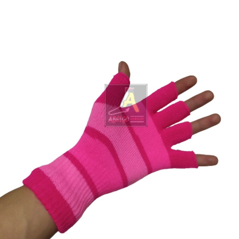 Sarung Tangan Rajut Belang Buntung Setengah Jari SARUTA/sarung tangan buntung pria &amp; wanita/sarung tangan SARUTA buntung belang/sarung tangan motor Buntung