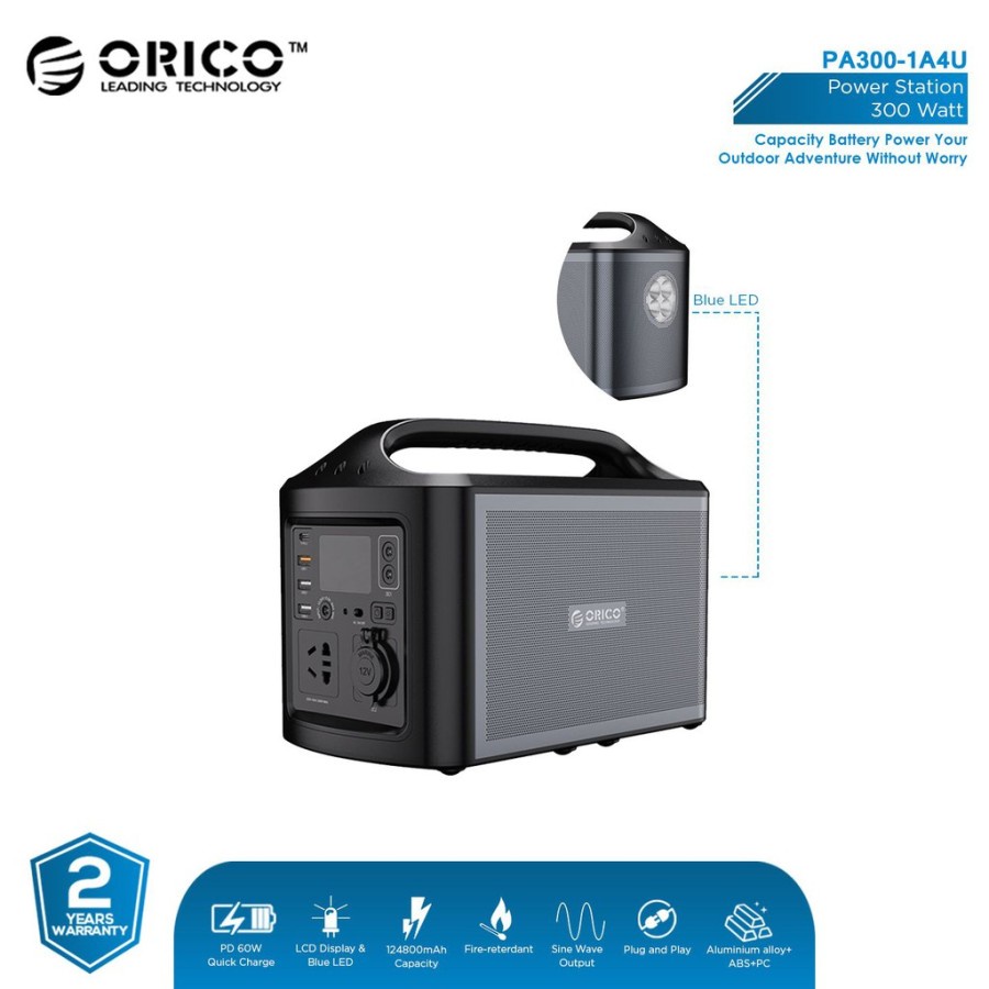 ORICO PA300-1A4U Portable Power Station 300W 124800mAh