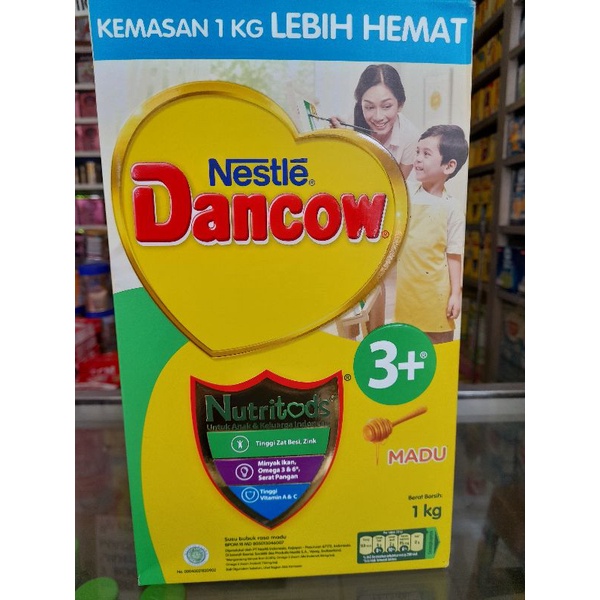 Dancow 3+ Madu 1000gr ,Dancow 3+ vanila 1000gr