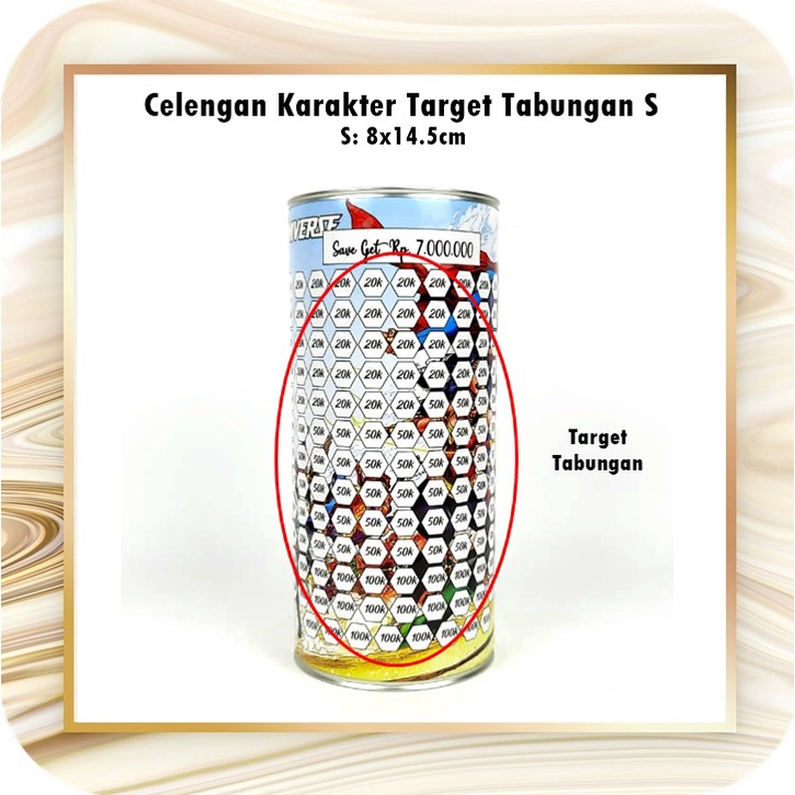 Celengan Target Challenge/Celengan Karakter S