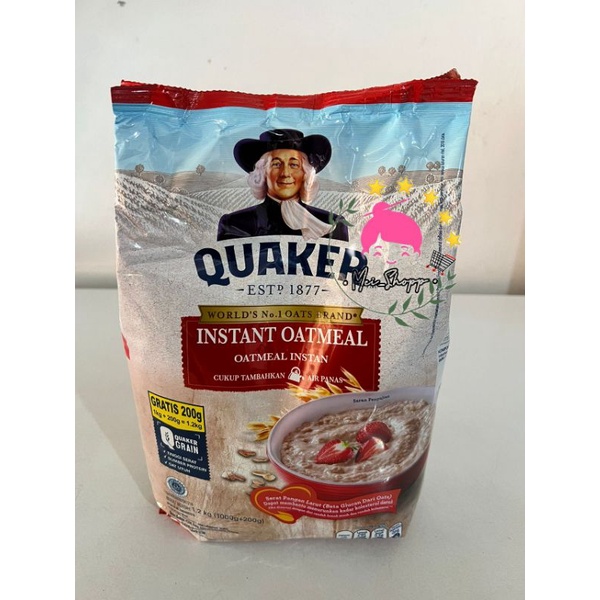 

QUAKER INSTANT OATMEAL AUSTRALIA 1200 GRAM IMPORT MALAYSIA
