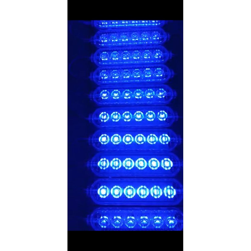 Lampu LED variasi ultrasonic 6 LED 12 volt 24 volt 3,5watt mobil motor