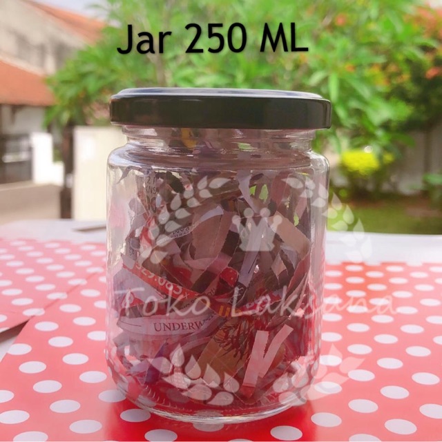 Jar 250 ML / toples kaca / toples sambal / toples 250ml