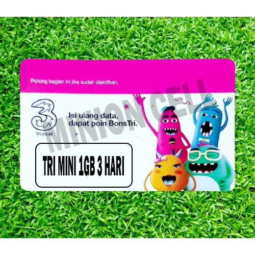 VOUCHER TRI MINI 1GB 3 HARI ( AREA LAMPUNG & BENGKULU )