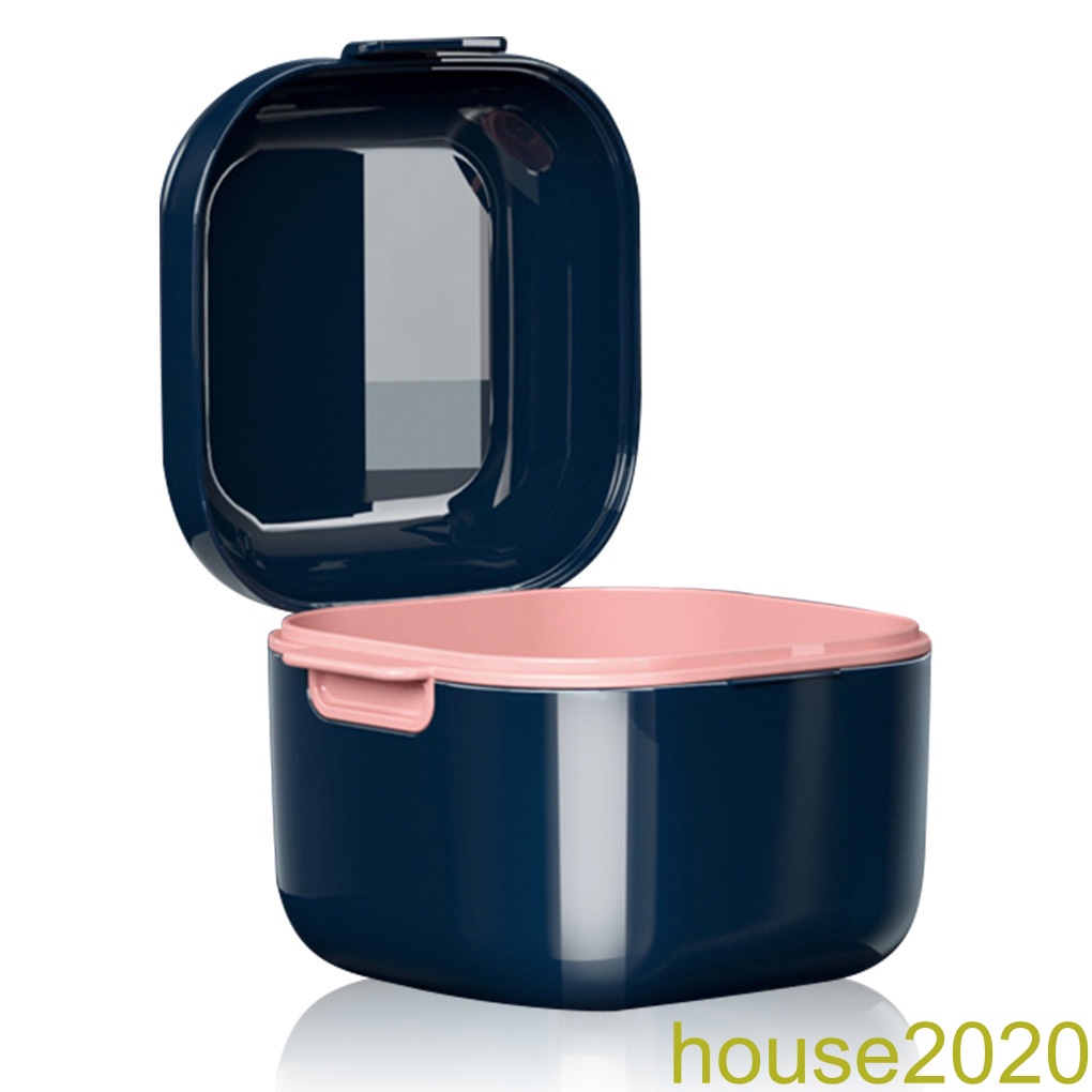 [house2020]Braces Case Mouth Guard Organizer Portable Carrying Fake Teeth Retainer Storage Box Washable Container Tooth