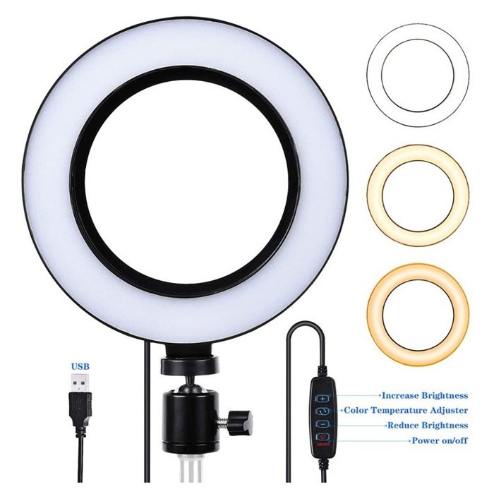 Trend-Ring Light Ringlight LED Makeup / Vlog &amp; Selfie - RINGLIGHT SAJA