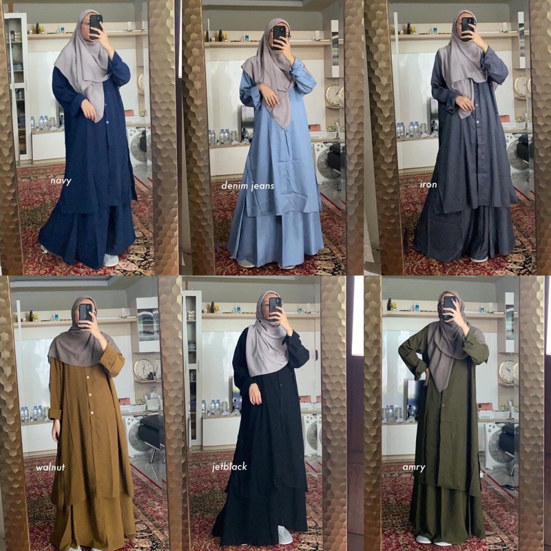 Latopia_ Nara Set Tunik & Rok Hi.Shafiyya Tunik Abaya