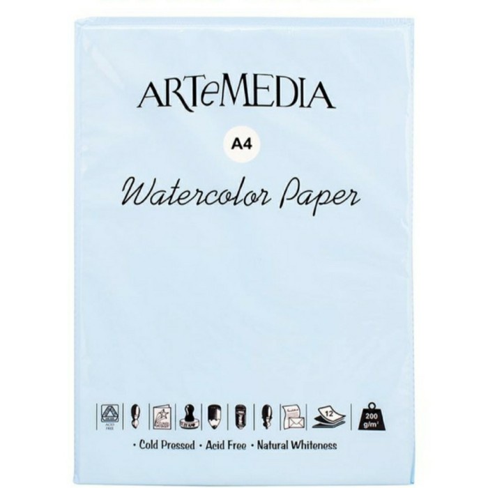 

Sketsagambar- Kertas Cat Air/Watercolor Paper Artemedia A4 -Buku-Gambar-Sketsa.