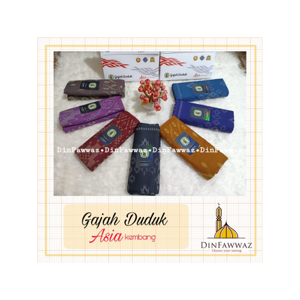 KAIN SARUNG GAJAH DUDUK ASIA KEMBANG